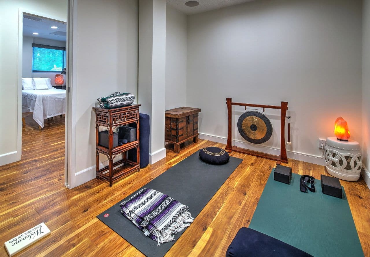 Yoga and movement room used in the 10+ Anti-Aging Program