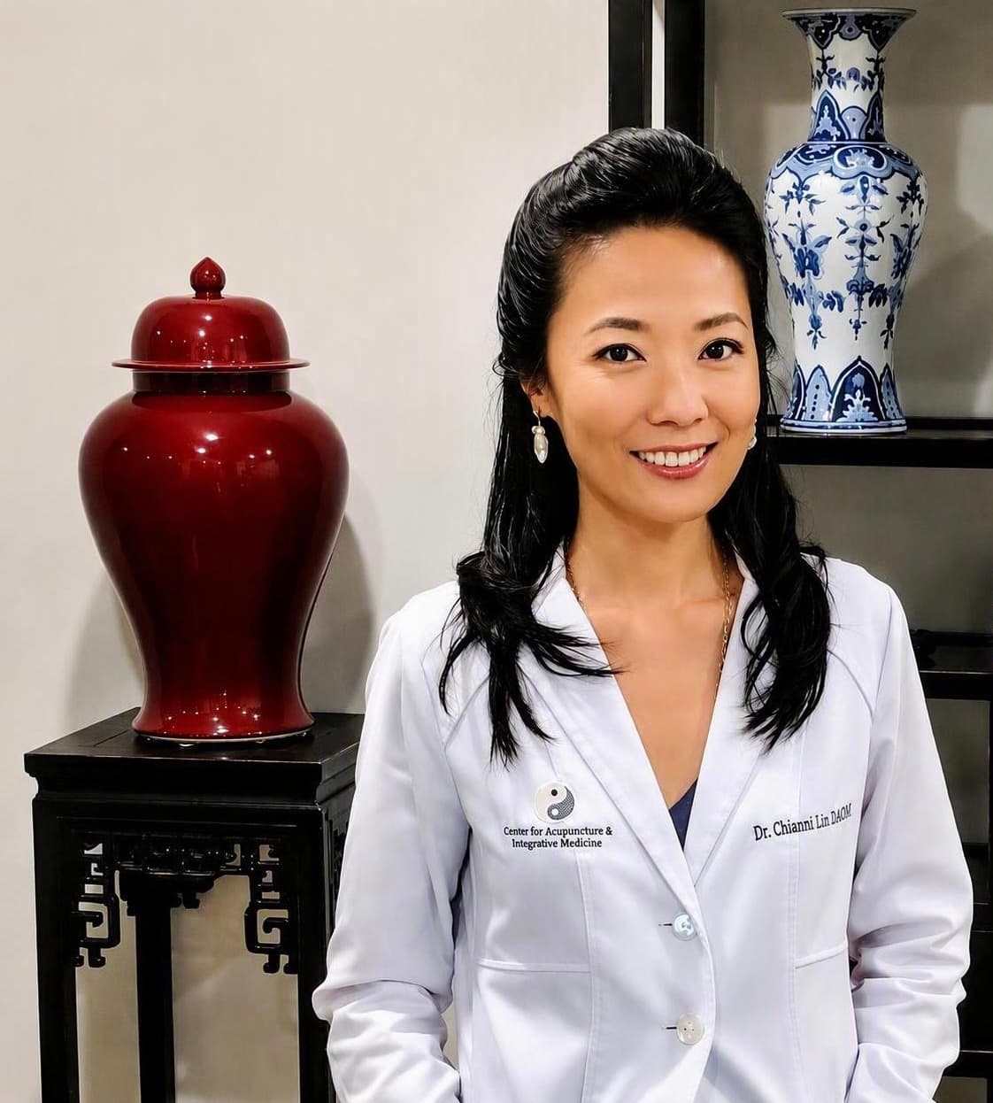 Dr. Chianni Lin at the clinic in Santa Monica