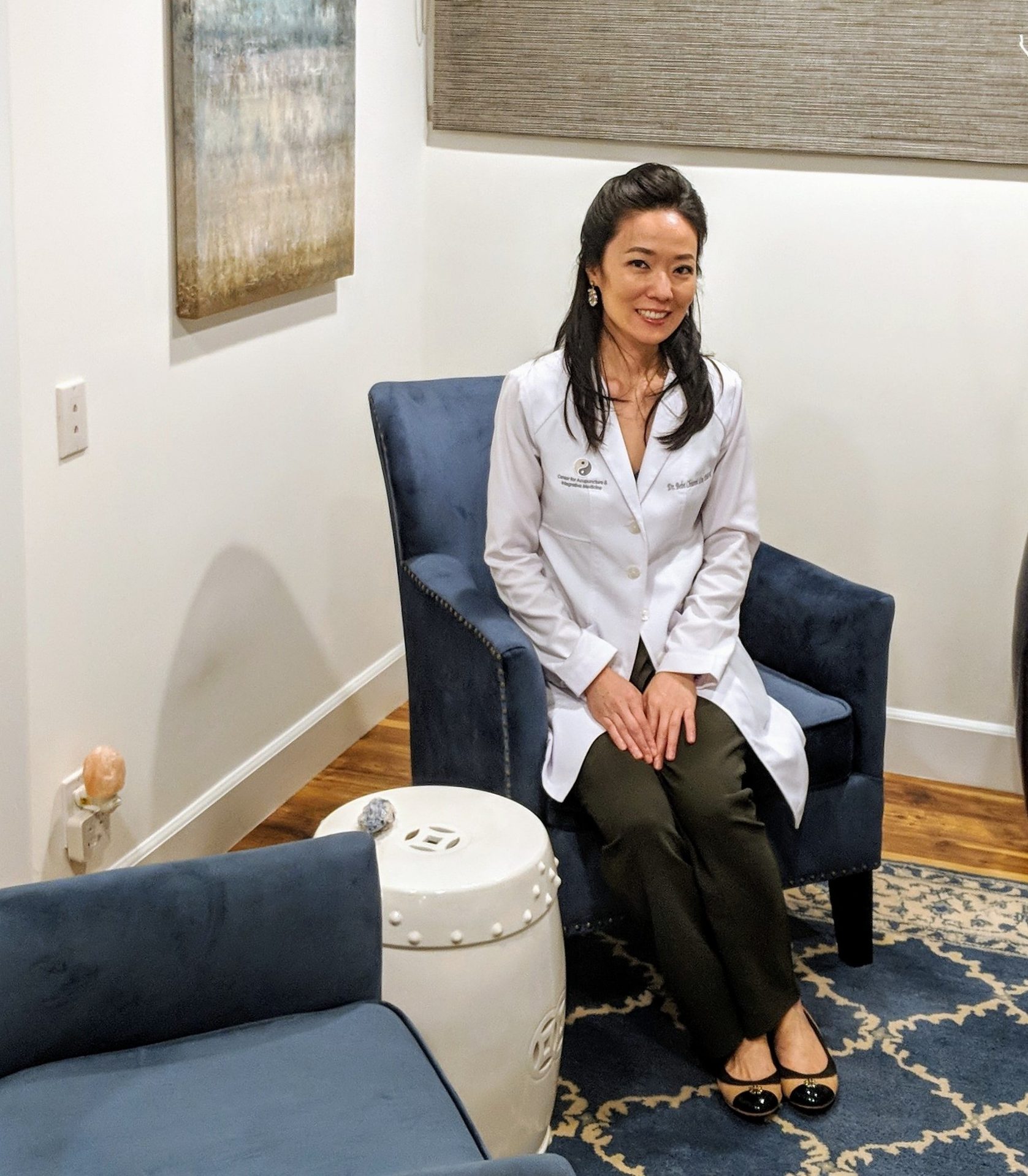 Dr. Chianni Lin in the treatment room