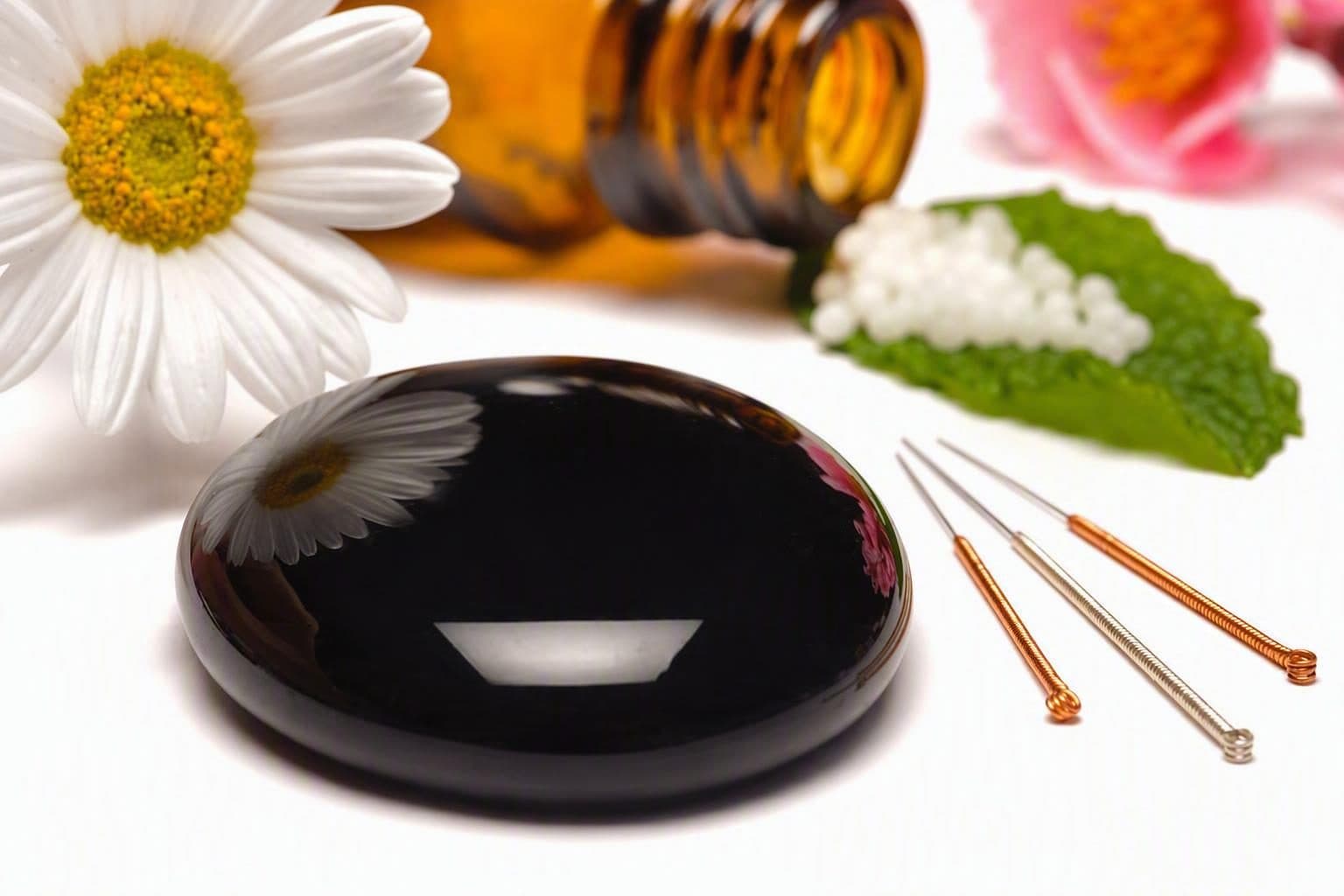 Calming setting representing stress and anxiety relief treatment